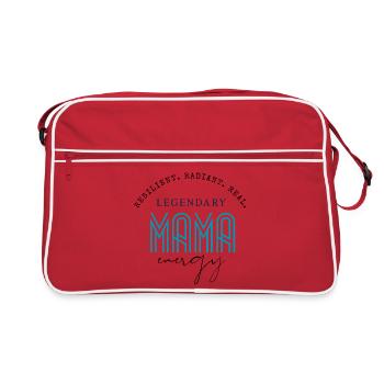 Legendary Mama Neon Wordmark - Retro Bag - red/white - Front