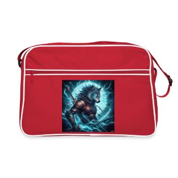 Luminous Arcane Wolf Armor - Retro Bag - red/white - Front