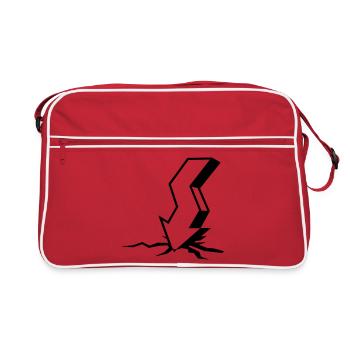 Stock market crash - Retro Bag - red/white - Front