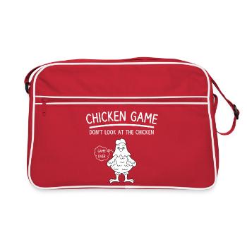Chicken Game Humor Gamer - Retro Bag - red/white - Front