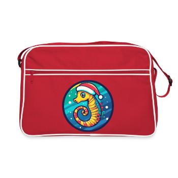 Hippocampe de Noël - Sac Retro - rouge/blanc - Devant