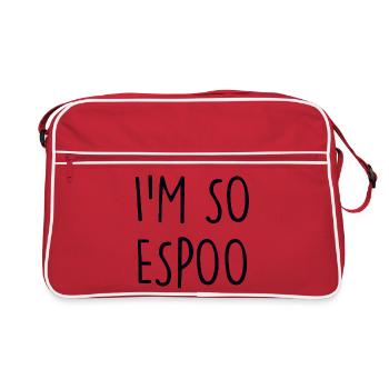 Espoo Finlande - Sac Retro - rouge/blanc - Devant