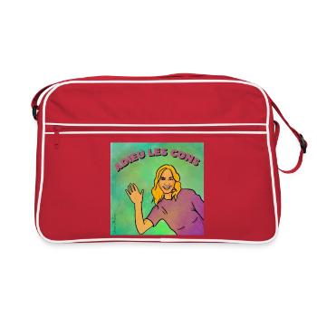 Adieu les cons - Sac Retro - rouge/blanc - Devant