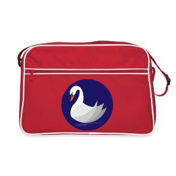 cygne - Sac Retro - rouge/blanc - Devant
