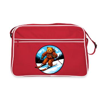Ski Bear - Sac Retro - rouge/blanc - Devant