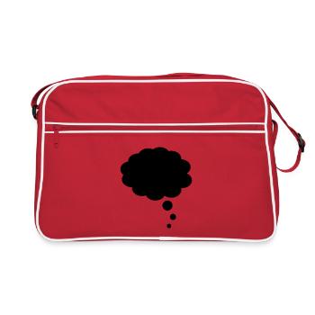 Thought bubble - Retro Bag - red/white - Front