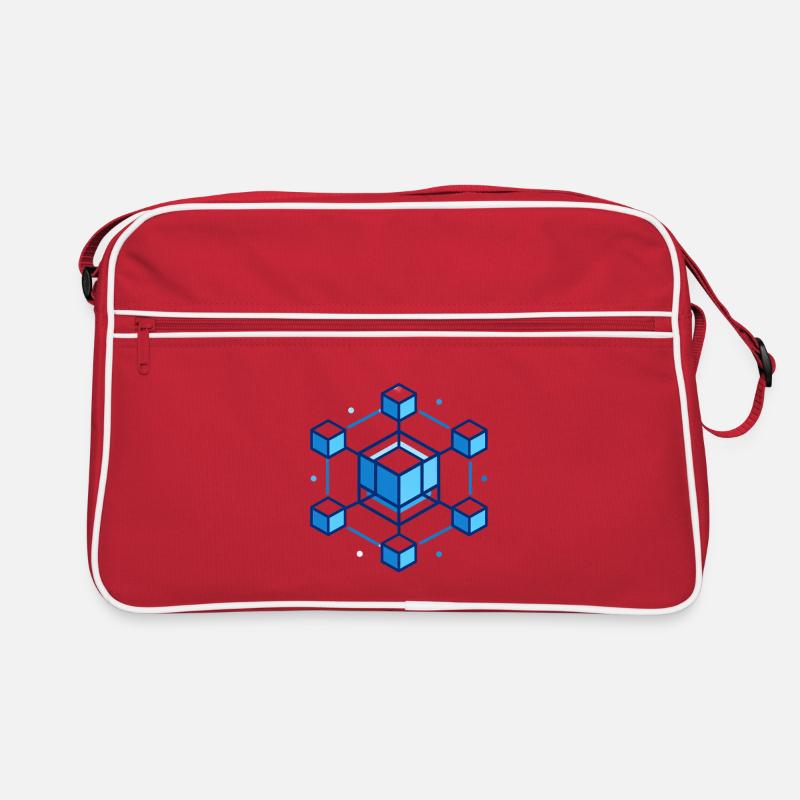 Isometric Cube Meshing Retro Bag