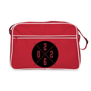 Année 2026 - Sac Retro - rouge/blanc - Devant
