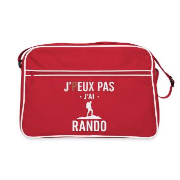 I can't I hiked - Retro Bag - red/white - Front