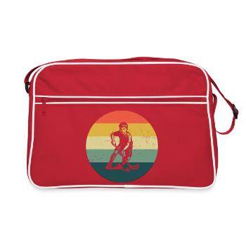 Un incontournable pour un vrai floorball - Sac Retro - rouge/blanc - Devant