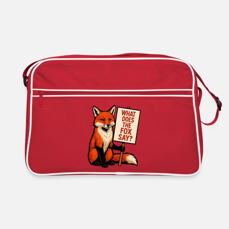 Fox with Shield – What Does the Fox Say Retro Bag