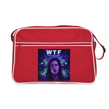 Was zum Teufel, DJs machen tatsächlich Merch - Retro Tasche - Rot/Weiß - Vorne