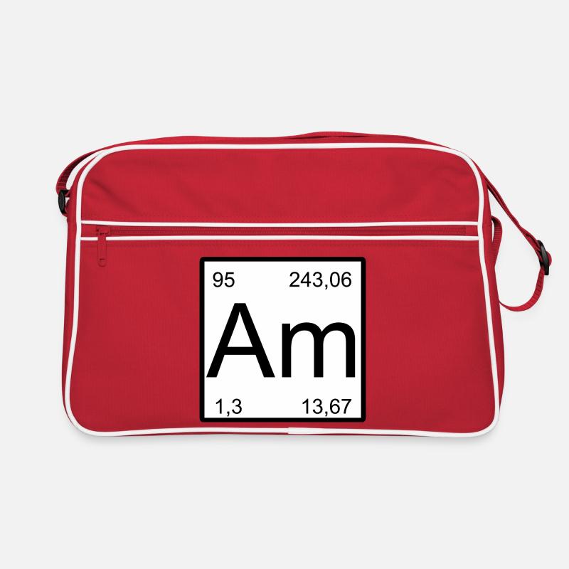 Americium Am Element Typography Retro Tasche