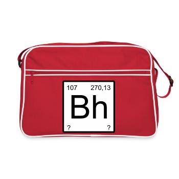 Graphique des chiffres majuscules pour soutien-gorge en Bohrium - Sac Retro - rouge/blanc - Devant