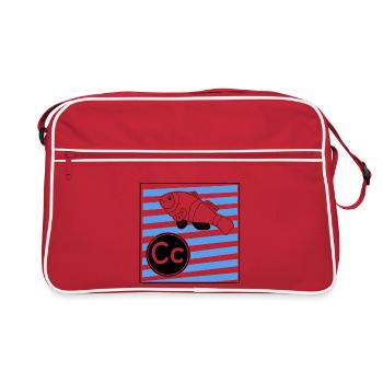 C for Clownfish - Retro Bag - red/white - Front