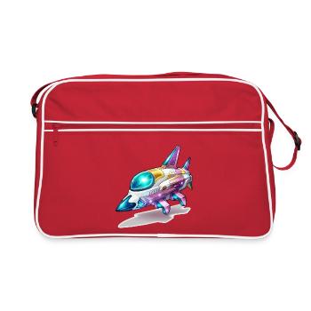 Comet Flight Spacefighter Neon - Retro Bag - red/white - Front