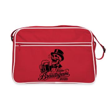 Marié d’équipe 2026 - Sac Retro - rouge/blanc - Devant