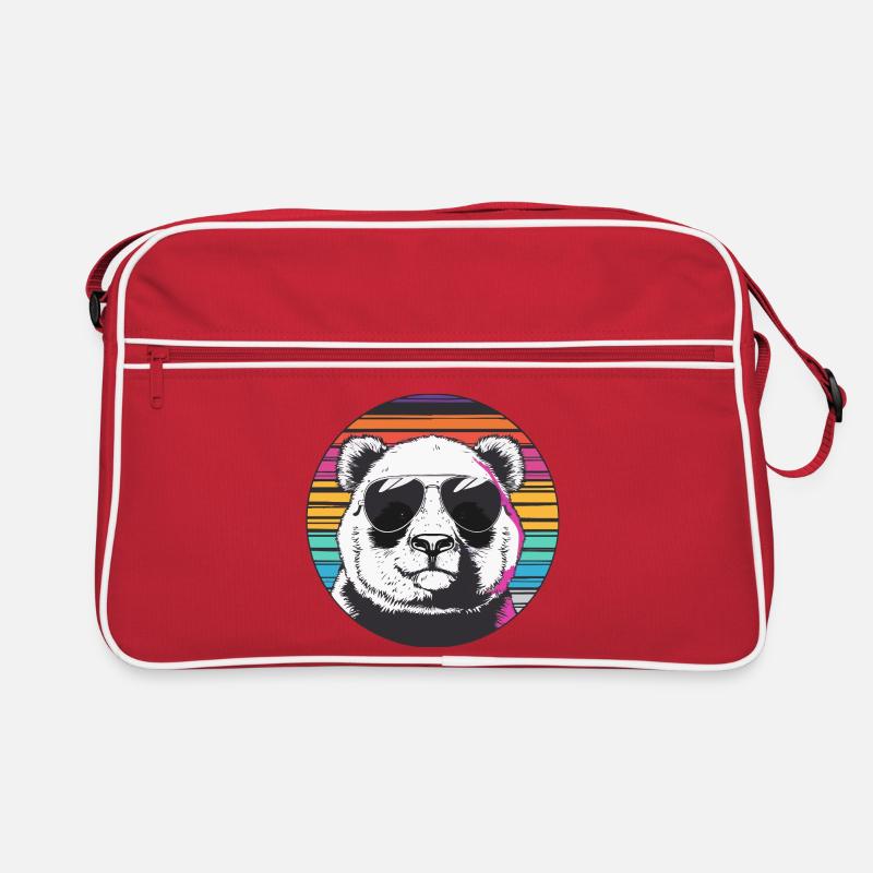 Panda Retro Sonnenbrille Retro Tasche