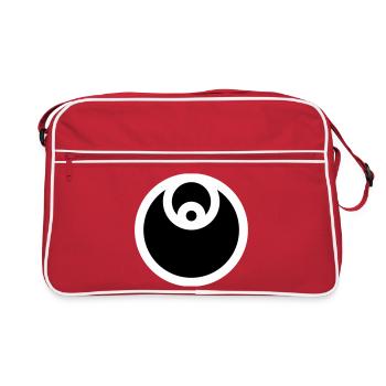 Emblème circulaire rempli - Sac Retro - rouge/blanc - Devant