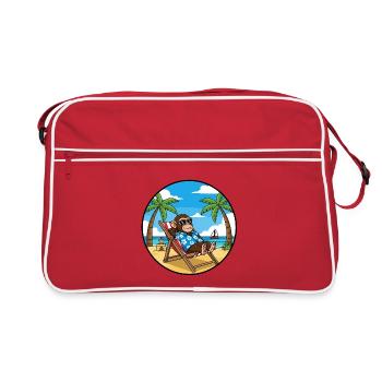 Ambiance Vacances d’été à Monkey Beach Cool - Sac Retro - rouge/blanc - Devant