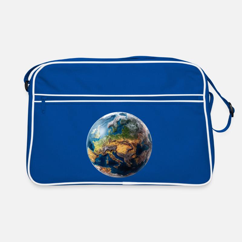 Conception du globe : paysage Europe-Asie Sac Retro