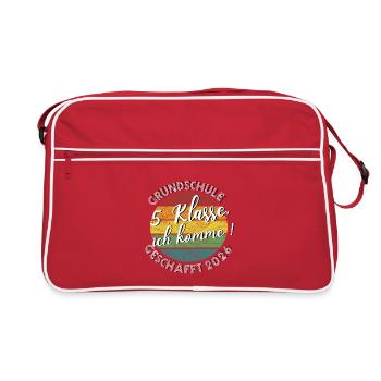 Elementary school done in 2026 5th grade I'm coming - Retro Bag - red/white - Front