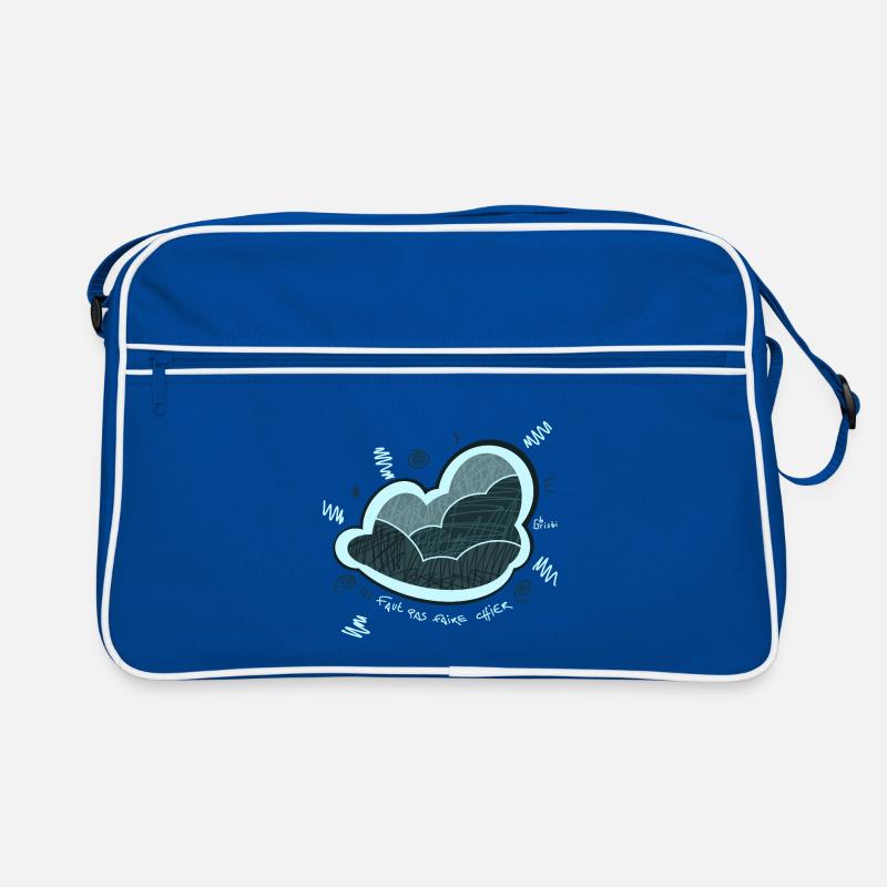 Cloud, emotion, angry Retro Bag