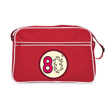Eighties 80s Roller Skates - Retro Bag - red/white - Front