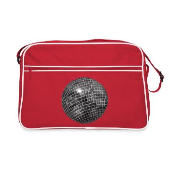 Sphère géométrique à paillettes - Sac Retro - rouge/blanc - Devant