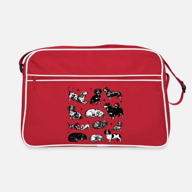 Dachshund Dackel Teckel retro 90s vintage Retro Tasche