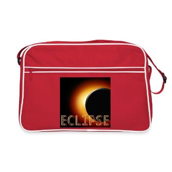 Total Solar Eclipse 2026 - Retro Bag - red/white - Front