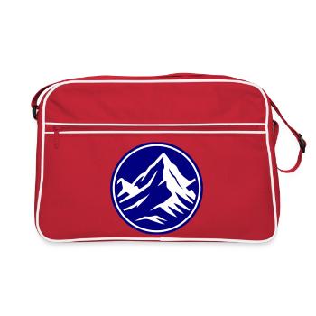 Mountain icon summit - Retro Bag - red/white - Front
