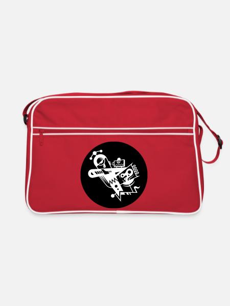 Shard 81 - Retro Tasche - Rot/Weiß - Vorne