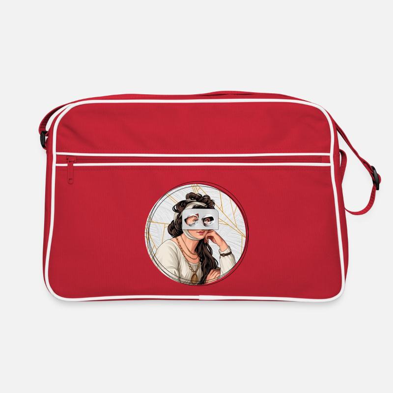Illustration // Blick durch Medikamente Retro Tasche