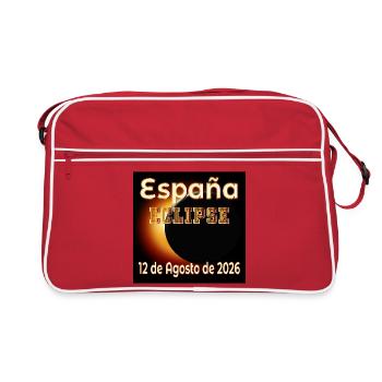 Eclipse Observation Spain - Retro Bag - red/white - Front