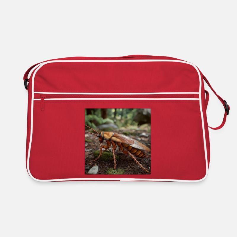 Cafard réaliste – Macro Conception d’insectes Sac Retro