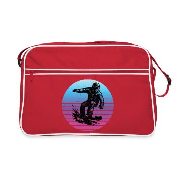 Short and clear snowboard - Retro Bag - red/white - Front