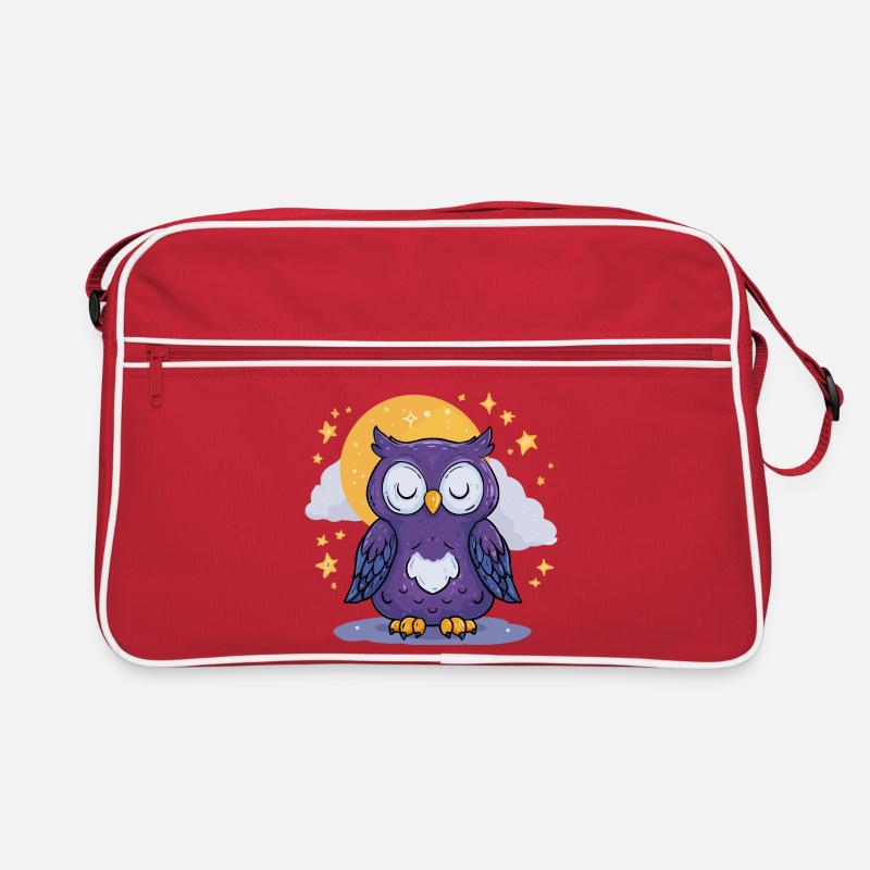 Moonlit Night Owl Retro Bag