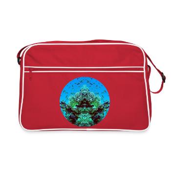 Water creatures in the red - Retro Bag - red/white - Front