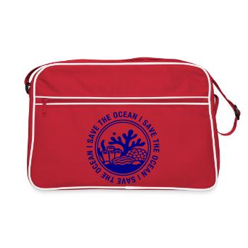 Sauver l’océan - Sac Retro - rouge/blanc - Devant