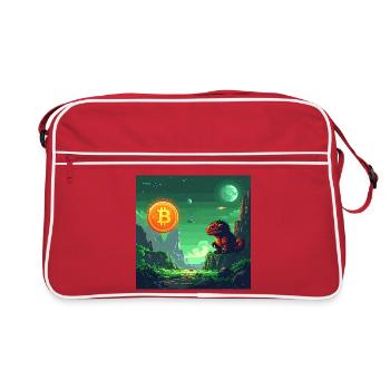 Space Bitcoin Odyssey - Retro Bag - red/white - Front