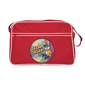 Urban Rabbit Happy Easter! - Retro Bag - red/white - Front