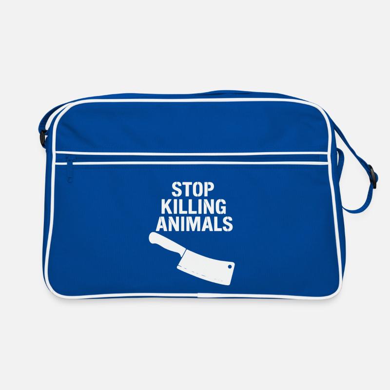 Déclaration « Arrêter la cruauté envers les animaux » Sac Retro