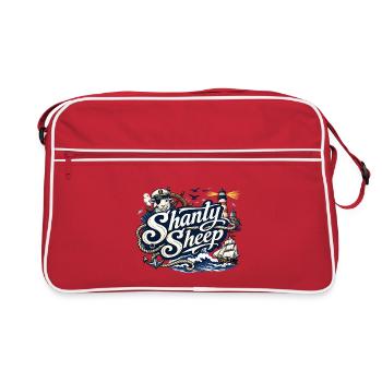 Shanty Sheep Nautical Graphic - Retro Bag - red/white - Front