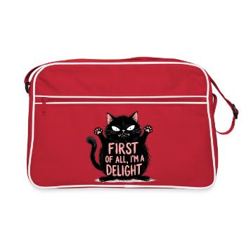Tout d’abord, je suis un vrai plaisir - Sac Retro - rouge/blanc - Devant