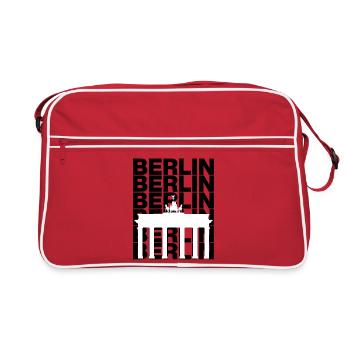 BERLIN PRIDE BRANDENBURG CAPITAL IS BERLIN - Retro Bag - red/white - Front