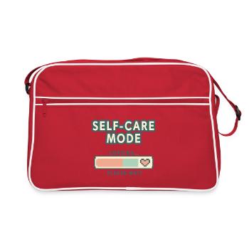 Mode Self-Care Chargement - Rétro Pixel Edition - Sac Retro - rouge/blanc - Devant