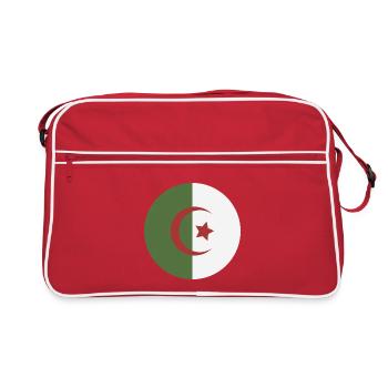Algeria round flag - Retro Bag - red/white - Front