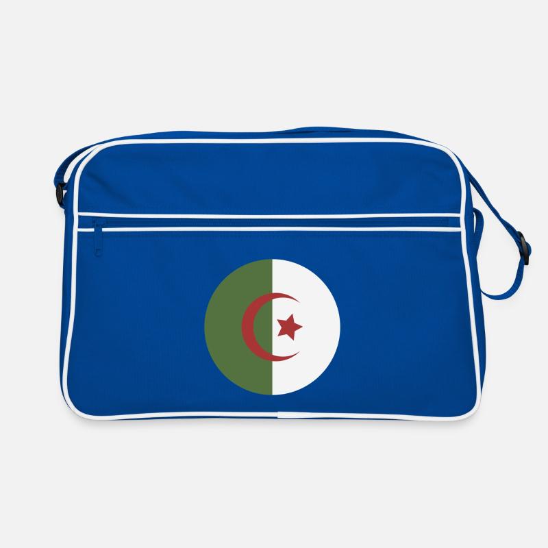 Drapeau rond d’Algérie Sac Retro