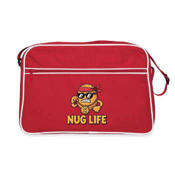 Nug Life - T-shirt drôle - Sac Retro - rouge/blanc - Devant